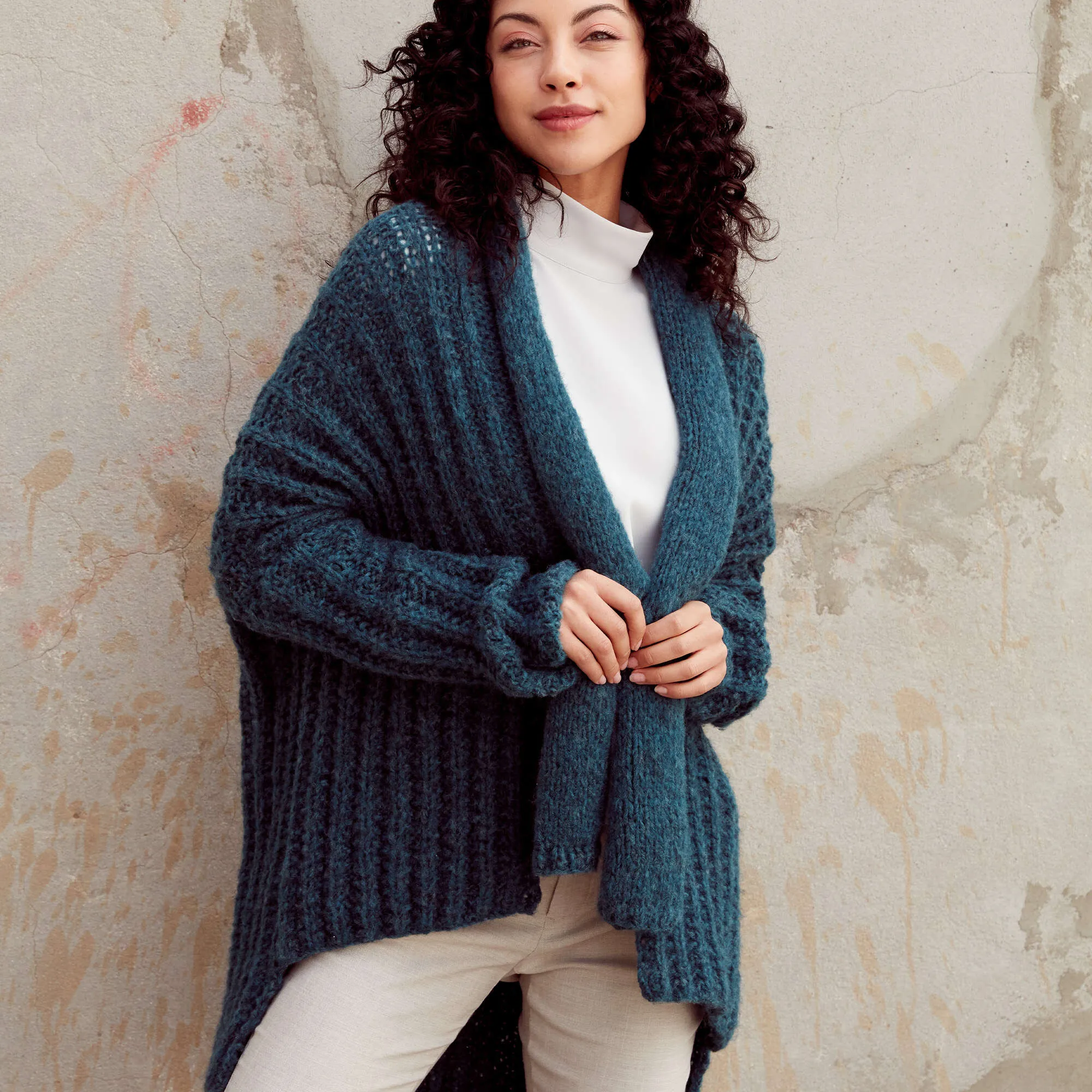 Patons Wrap It Up Knit Cardigan