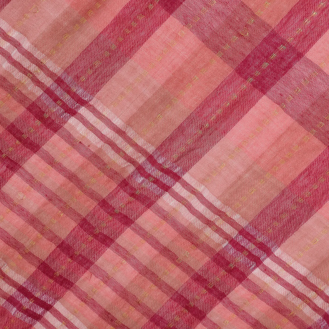 Thick Thin Stripes Wool & Lurex Dobby Stole