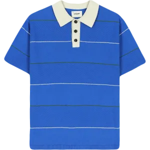 Toki Knit Polo - Bright Blue