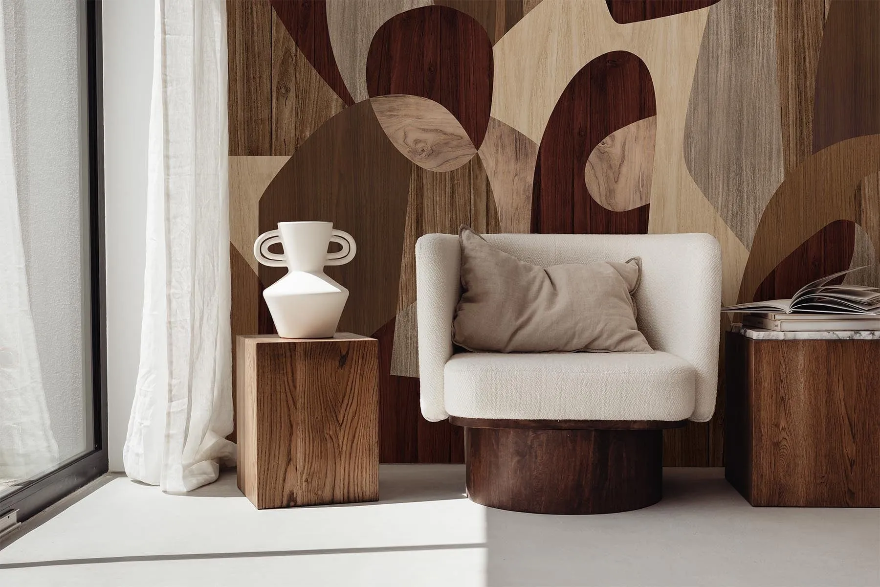 Wood Intarsia Brown