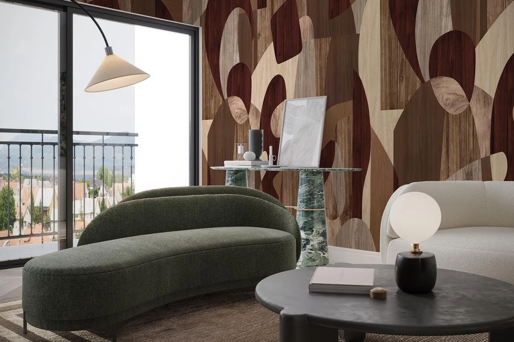 Wood Intarsia Brown