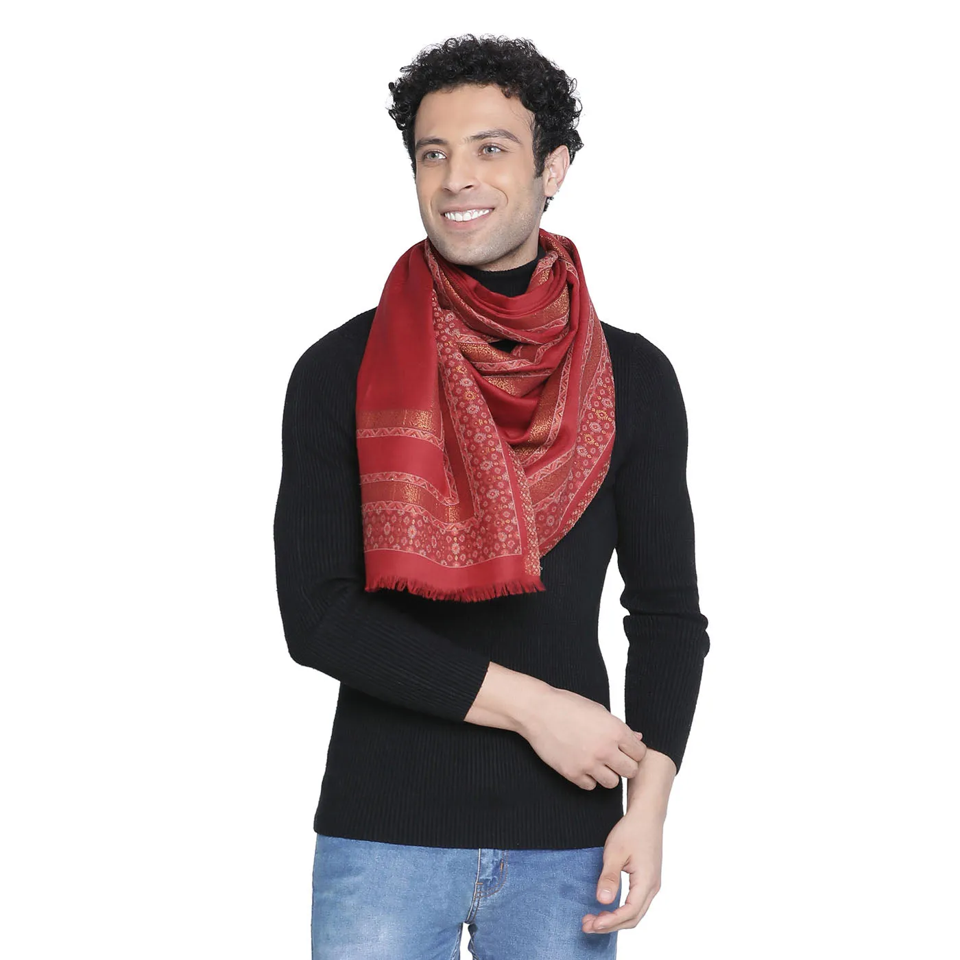 Wool Lurex Men Muffler
