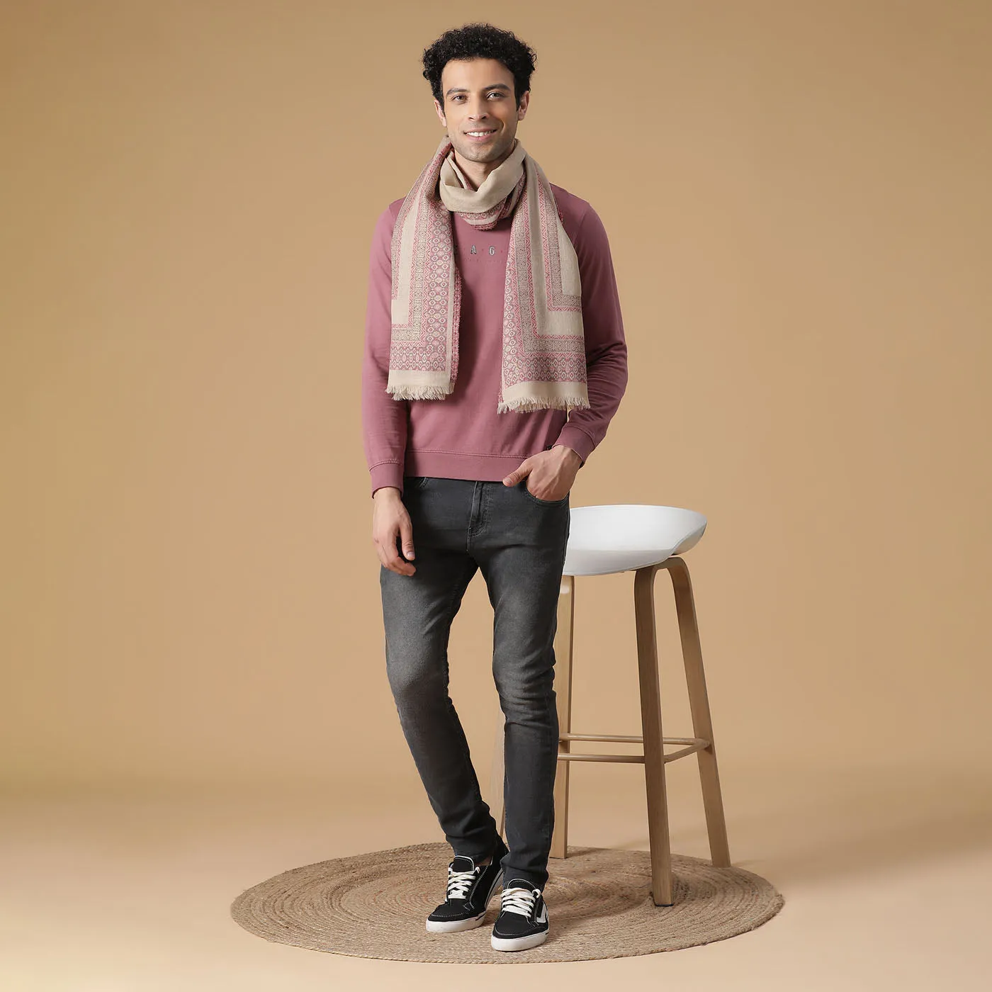 Wool Lurex Men Muffler