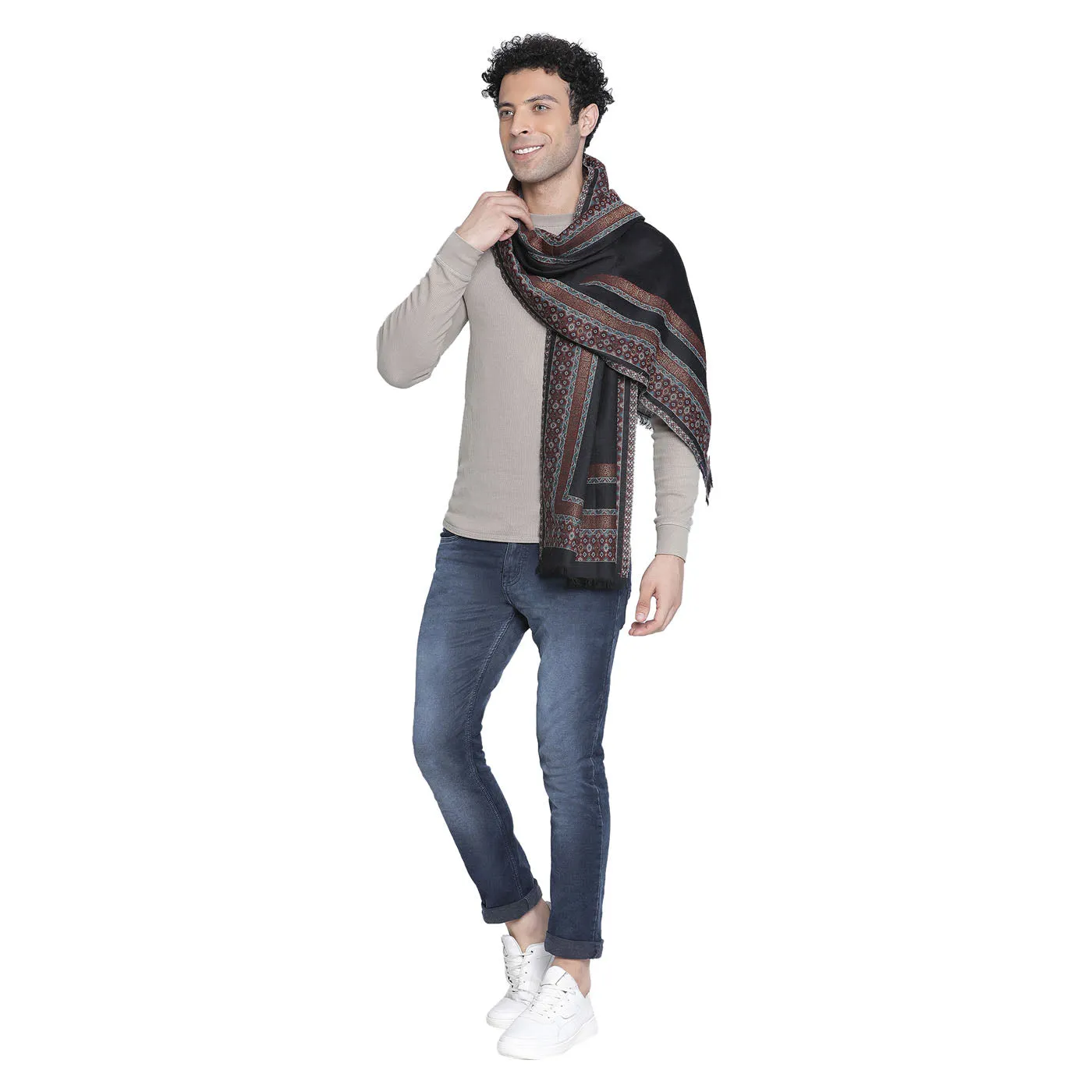 Wool Lurex Men Muffler