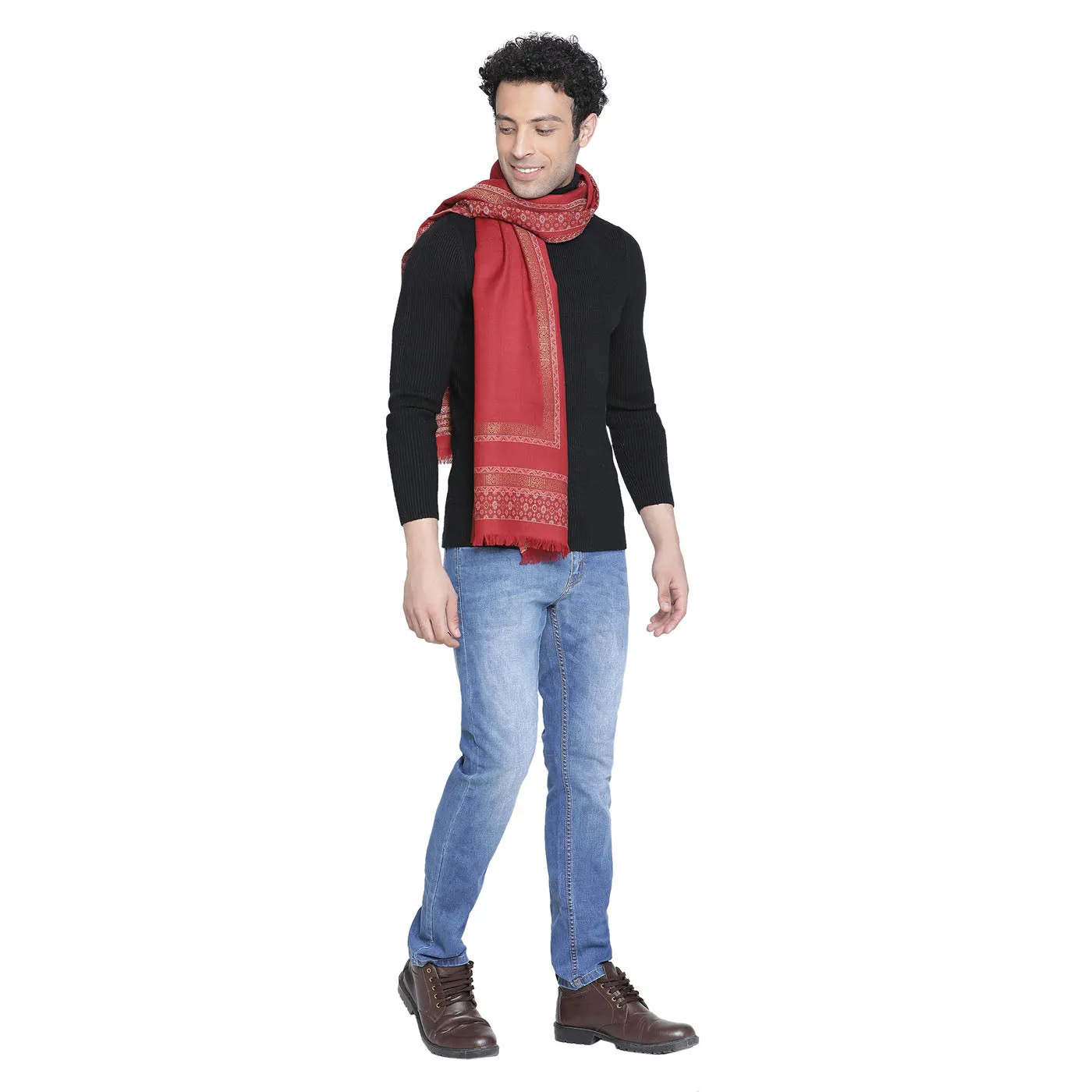 Wool Lurex Men Muffler
